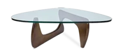 Noguchi Style Tribeca Coffee Table - Walnut Wood