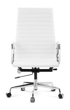 Eames Style EA119 Office Chair - White Leather