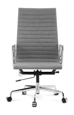 Eames Style EA119 Office Chair - Mid Grey Wool