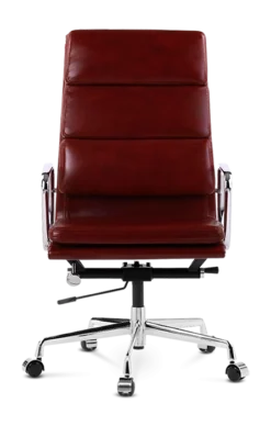 Eames Style EA219 Office Chair - Red Wine Leather