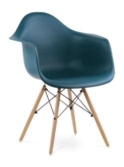 Eames Style DAW Chair - Ocean & Beech Legs