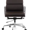 Eames Style EA217 Office Chair - Dark Brown Leather