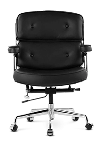 Eames Style Executive ES104 Office Chair - Black Leather