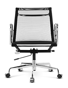Eames Style EA117 Management Office Chair - Black Mesh