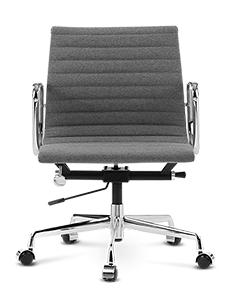 Eames Style EA117 Management Office Chair - Mid Grey Wool