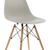 Eames Style DSW Chair - Beige & Beech Legs