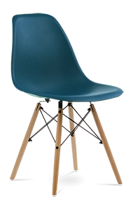 Eames Style DSW Chair - Ocean & Beech Legs