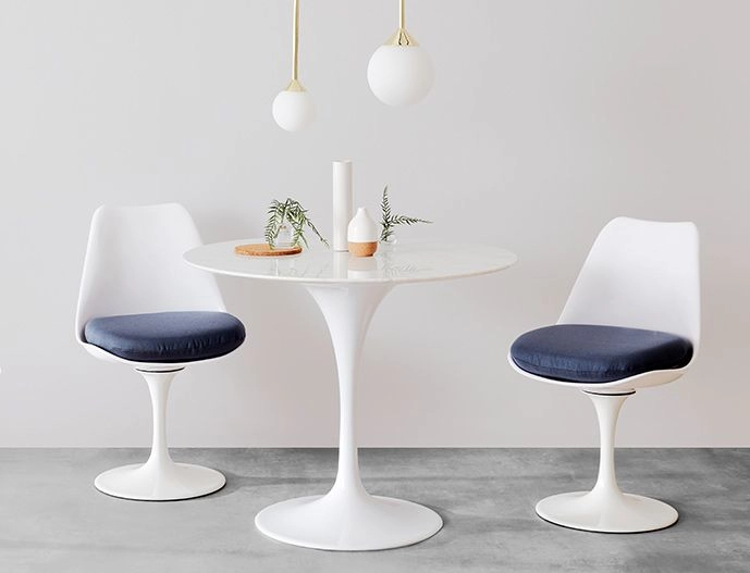 Saarinen Style 120cm Tulip Table - White - Image 5