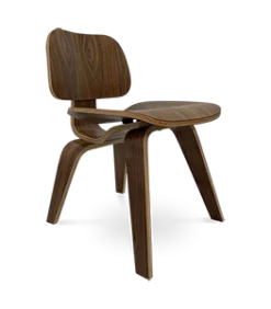Eames Style DCW Chair - Walnut Veneer