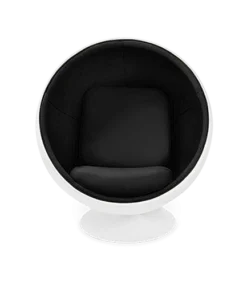 Aarnio Style Ball Chair - Black Wool