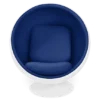 Aarnio Style Ball Chair - Blue Wool