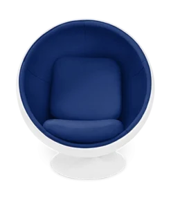 Aarnio Style Ball Chair - Blue Wool