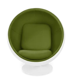 Aarnio Style Ball Chair - Green Wool