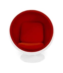 Aarnio Style Ball Chair - Red Wool