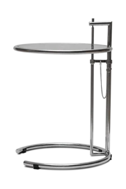 Gray Style E1027 Side Table - Chrome