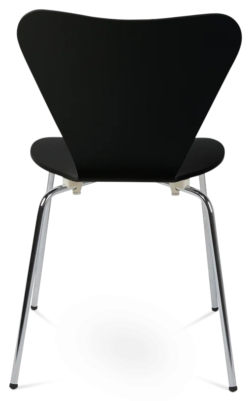 Designer Moulded Plywood Dining Chair - Black
