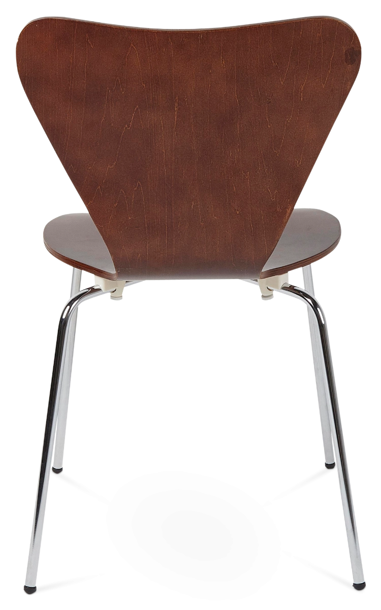 Designer Moulded Plywood Dining Chair - Walnut