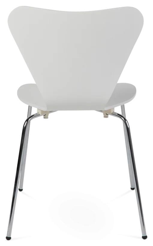 Designer Moulded Plywood Dining Chair - White