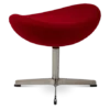 Jacobsen Style Egg Ottoman - Red Cashmere