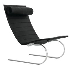 Kjærholm Style PK20 Chair - Black Leather