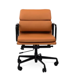 Limited Edition Eames Style EA217 Office Chair - Tan Brown Leather