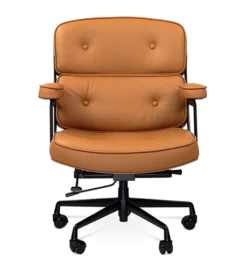Limited Edition Eames Style ES104 Office Chair - Tan Brown Leather