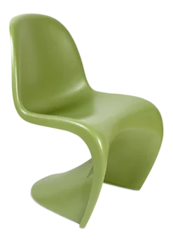 Panton Style S Chair - Green Plastic