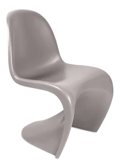 Panton Style S Chair - Mid Grey Plastic