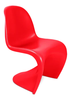 Panton Style S Chair - Red Plastic