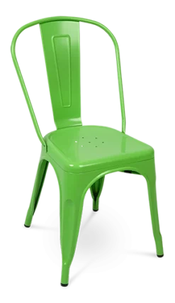 Pauchard Style Tolix Chair - Green Steel