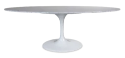Saarinen Style 199cm Tulip Table - Carrara Marble