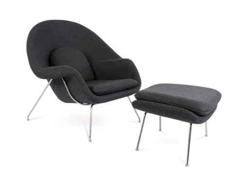 Saarinen Style Womb Chair & Ottoman