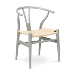 Wegner Style Wishbone Chair - Grey Wood